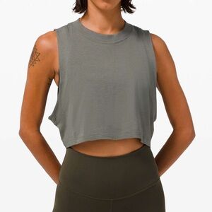 Green All Yours Crop Tank